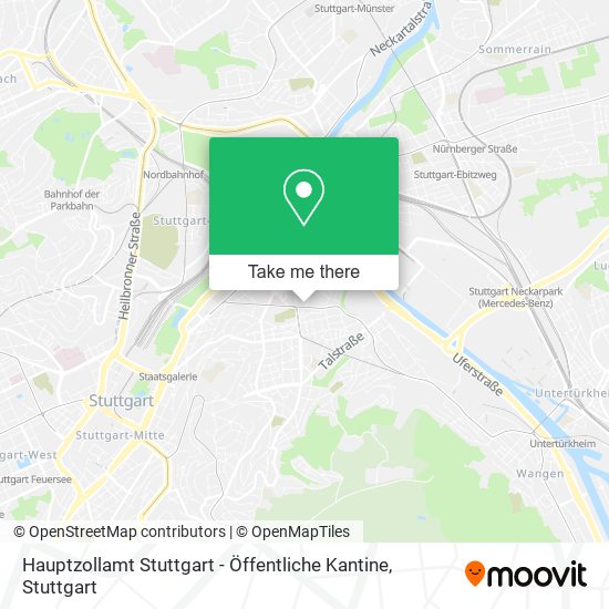 Hauptzollamt Stuttgart - Öffentliche Kantine map