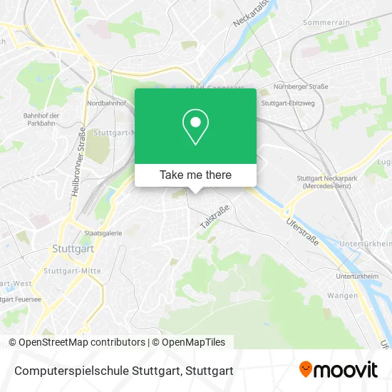 Карта Computerspielschule Stuttgart