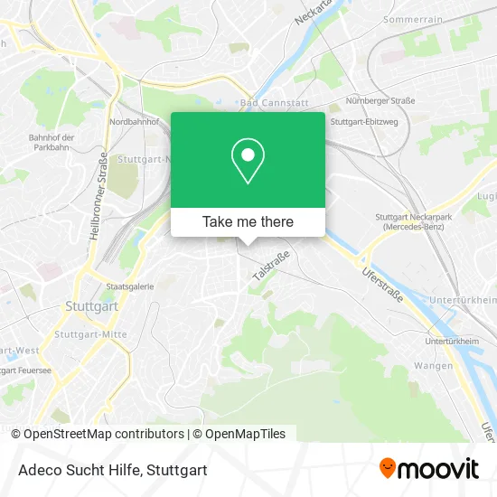 Карта Adeco Sucht Hilfe