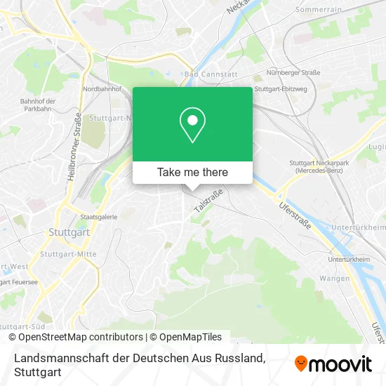 Карта Landsmannschaft der Deutschen Aus Russland