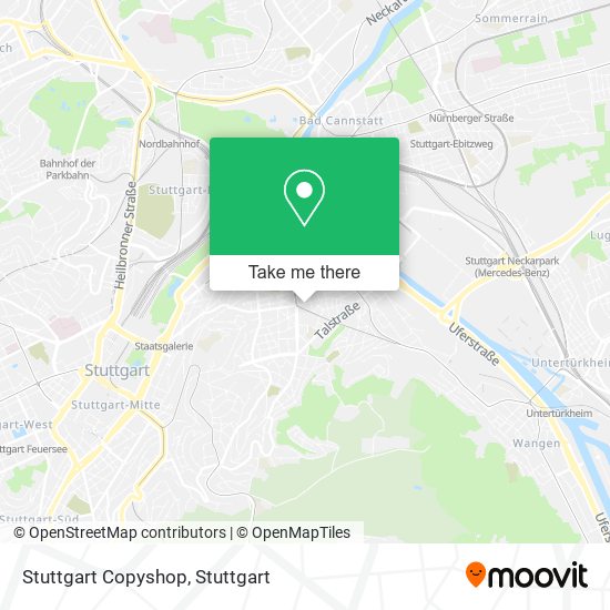 Stuttgart Copyshop map