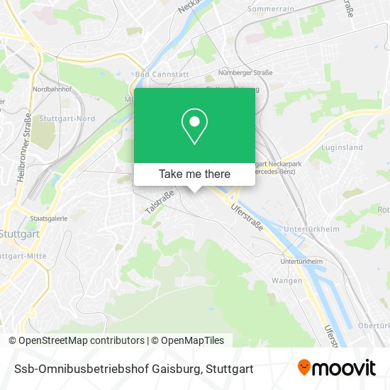 Ssb-Omnibusbetriebshof Gaisburg map