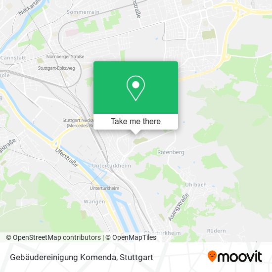 Gebäudereinigung Komenda map