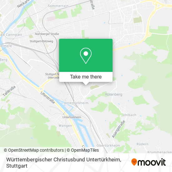 Карта Württembergischer Christusbund Untertürkheim