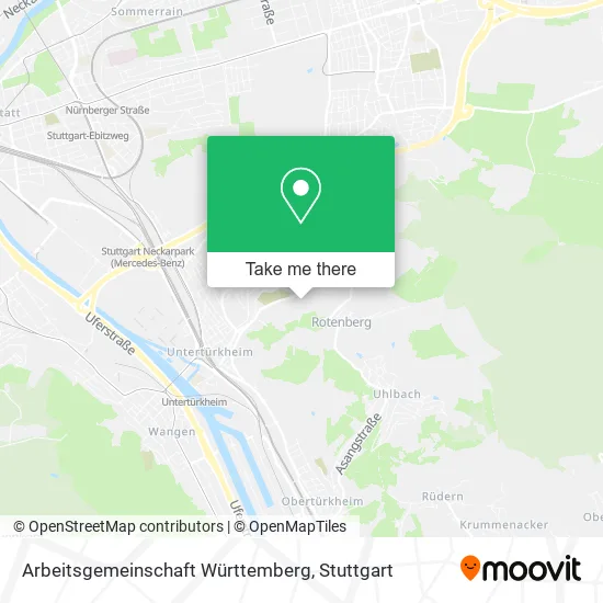 Карта Arbeitsgemeinschaft Württemberg