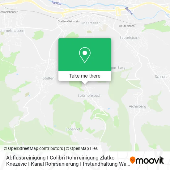 Карта Abflussreinigung I Colibri Rohrreinigung Zlatko Knezevic I Kanal Rohrsanierung I Instandhaltung War