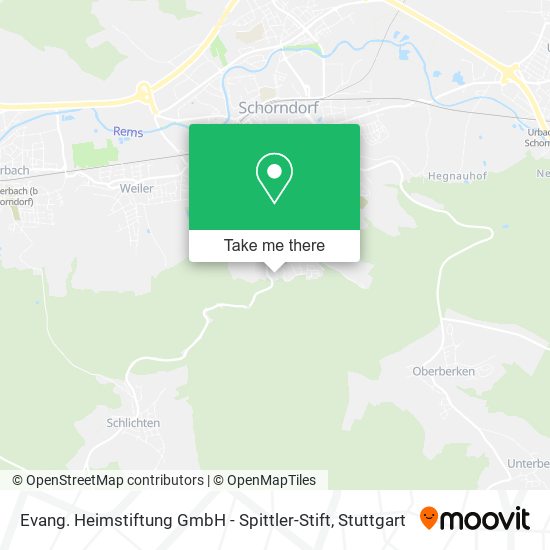 Evang. Heimstiftung GmbH - Spittler-Stift map