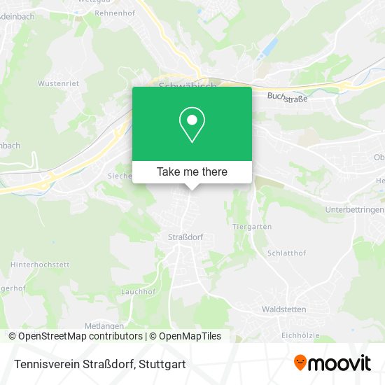 Tennisverein Straßdorf map