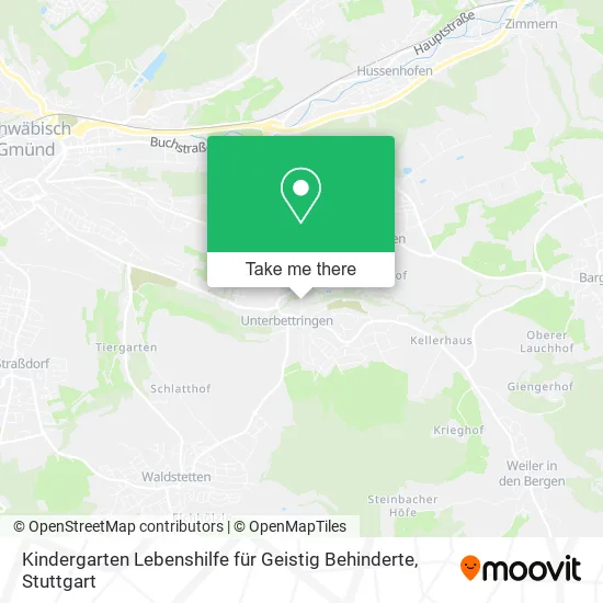 Карта Kindergarten Lebenshilfe für Geistig Behinderte
