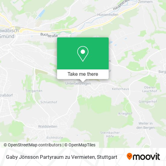 Gaby Jönsson Partyraum zu Vermieten map