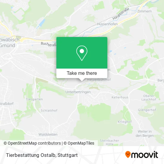 Карта Tierbestattung Ostalb