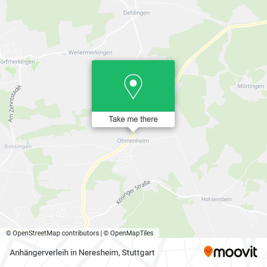 Карта Anhängerverleih in Neresheim