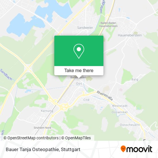Bauer Tanja Osteopathie map