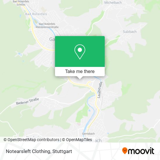 Notearsleft Clothing map