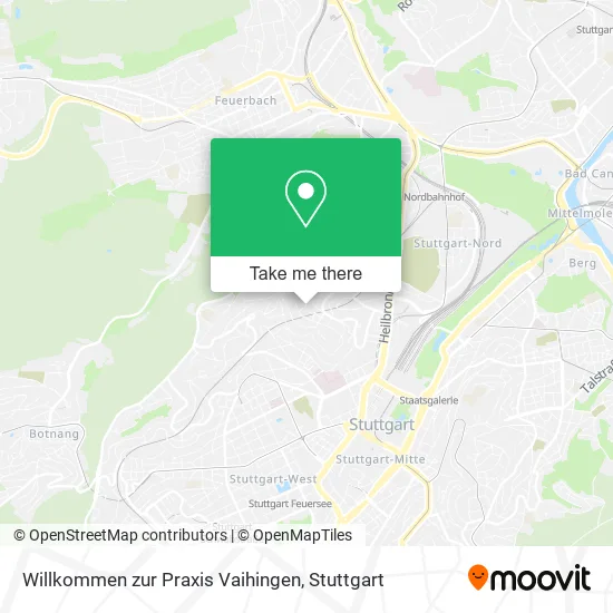 Карта Willkommen zur Praxis Vaihingen