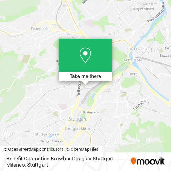 Карта Benefit Cosmetics Browbar Douglas Stuttgart Milaneo