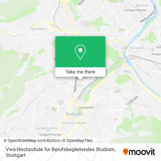Карта Vwa-Hochschule für Berufsbegleitendes Studium