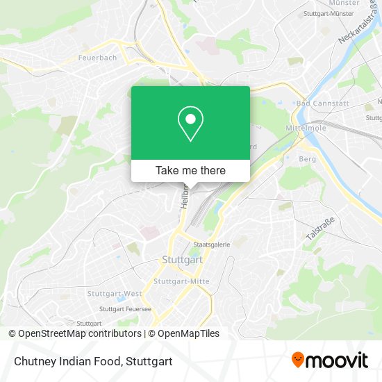 Chutney Indian Food map