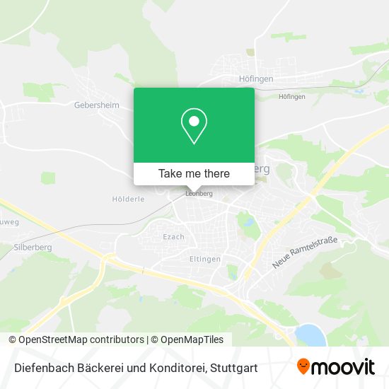 Diefenbach Bäckerei und Konditorei map