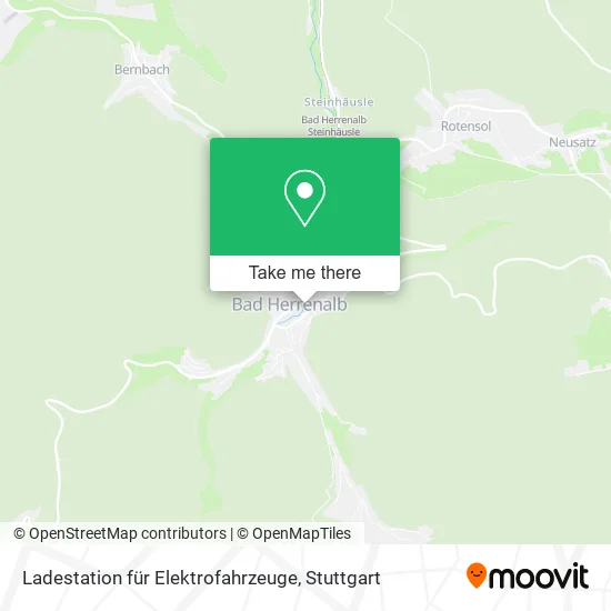 Карта Ladestation für Elektrofahrzeuge