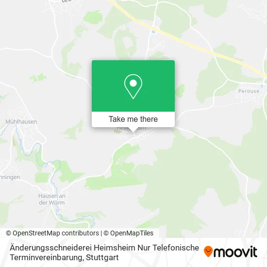 Карта Änderungsschneiderei Heimsheim Nur Telefonische Terminvereinbarung