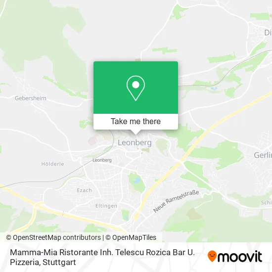 Карта Mamma-Mia Ristorante Inh. Telescu Rozica Bar U. Pizzeria