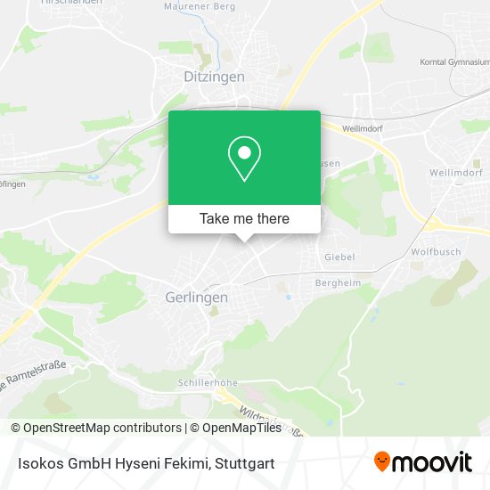 Isokos GmbH Hyseni Fekimi map