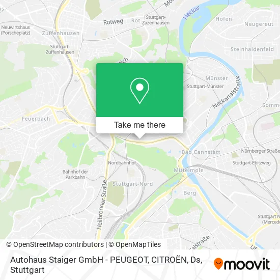 Карта Autohaus Staiger GmbH - PEUGEOT, CITROËN, Ds