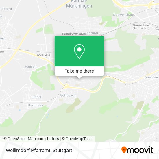 Карта Weilimdorf Pfarramt
