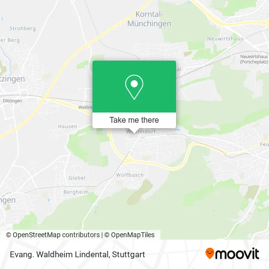 Карта Evang. Waldheim Lindental