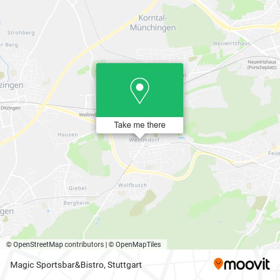 Magic Sportsbar&Bistro map