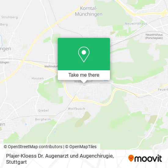 Карта Plajer-Kloess Dr. Augenarzt und Augenchirugie