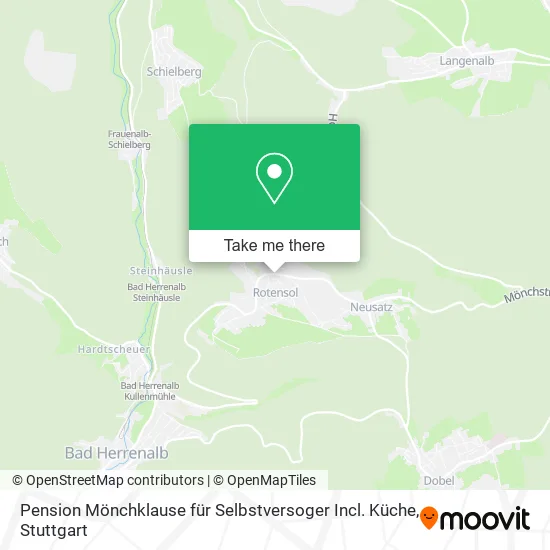 Карта Pension Mönchklause für Selbstversoger Incl. Küche