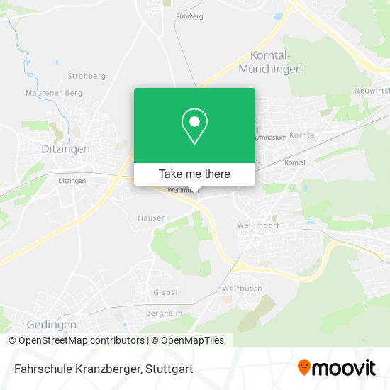 Fahrschule Kranzberger map