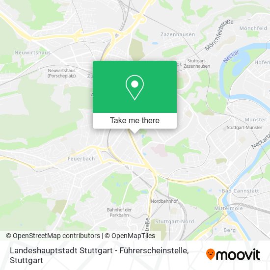 Landeshauptstadt Stuttgart - Führerscheinstelle map