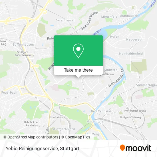 Карта Yebio Reinigungsservice