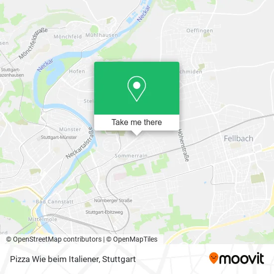Карта Pizza Wie beim Italiener