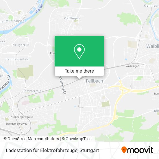 Ladestation für Elektrofahrzeuge map