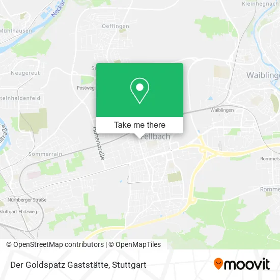 Карта Der Goldspatz Gaststätte