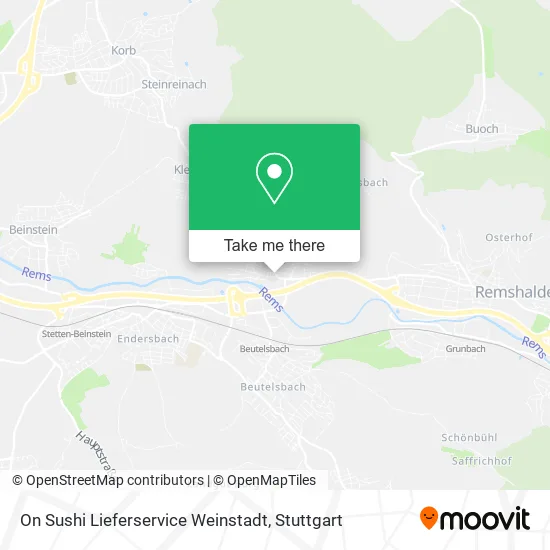Карта On Sushi Lieferservice Weinstadt