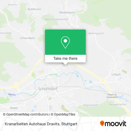 Карта Kranarbeiten Autohaus Dravits