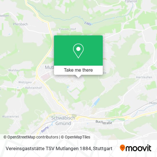 Vereinsgaststätte TSV Mutlangen 1884 map