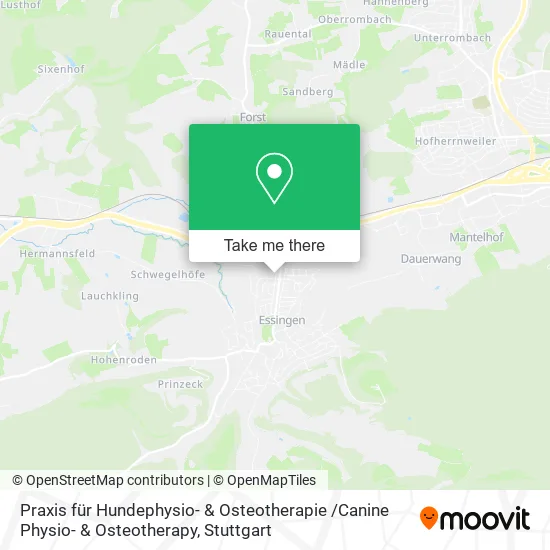 Карта Praxis für Hundephysio- & Osteotherapie /Canine Physio- & Osteotherapy