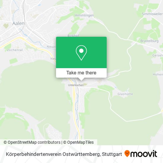Körperbehindertenverein Ostwürttemberg map