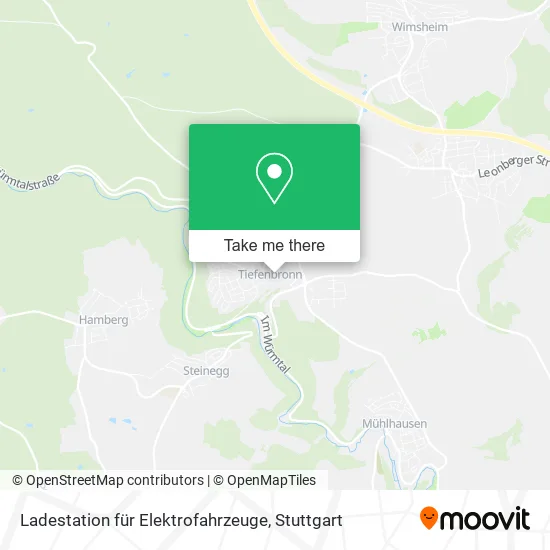 Карта Ladestation für Elektrofahrzeuge