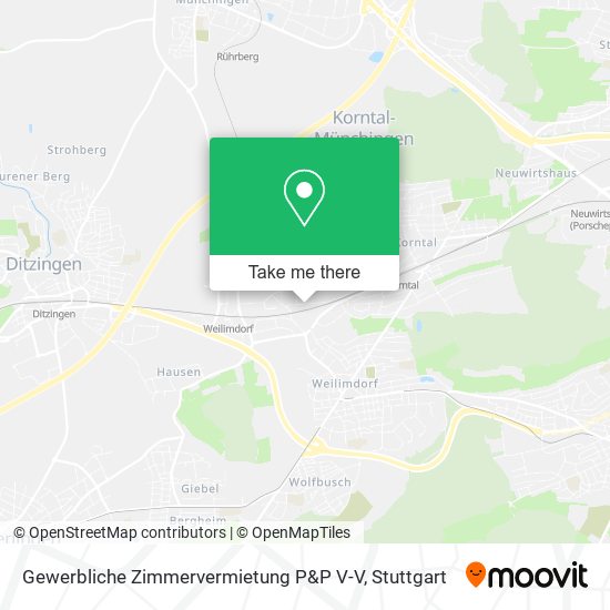 Gewerbliche Zimmervermietung P&P V-V map