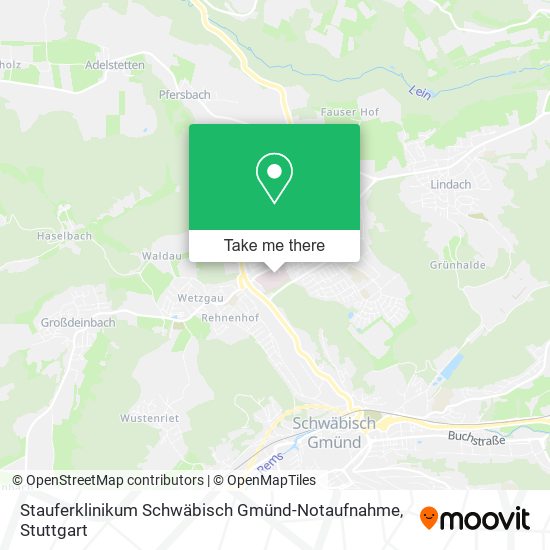 Stauferklinikum Schwäbisch Gmünd-Notaufnahme map