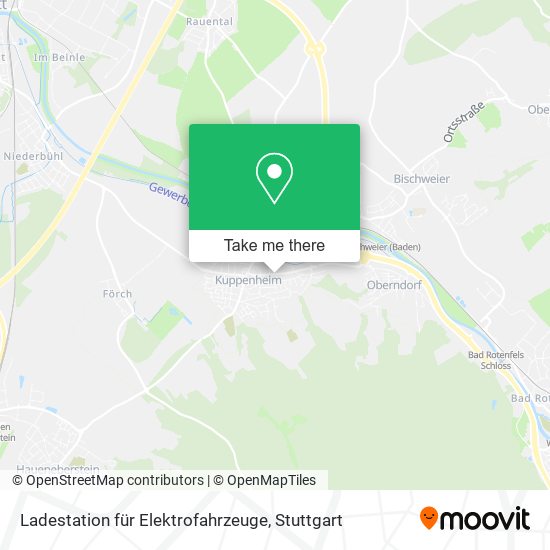 Карта Ladestation für Elektrofahrzeuge