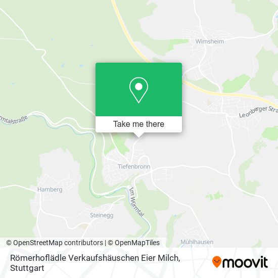 Römerhoflädle Verkaufshäuschen Eier Milch map
