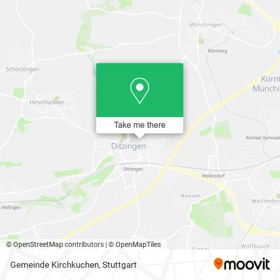 Карта Gemeinde Kirchkuchen